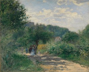 A Road in Louveciennes by Pierre-Auguste Renoir Oil Painting