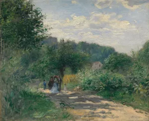 A Road in Louveciennes by Pierre-Auguste Renoir Oil Painting