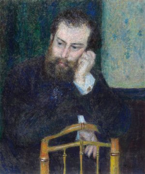 Alfred Sisley by Pierre-Auguste Renoir Oil Painting