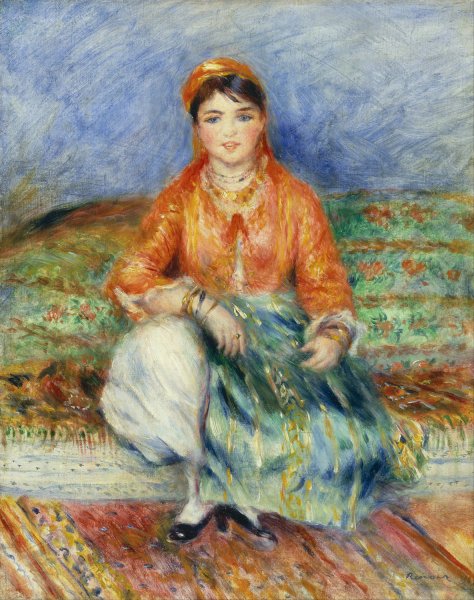 Algerian Girl by Pierre-Auguste Renoir - Hand-Painted Oil Painting Reproduction