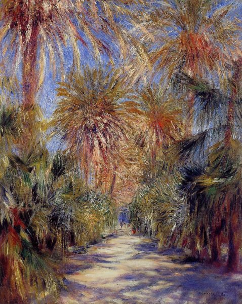 Main Product Photo of Algiers, the Garden of Essai Painting by Pierre-Auguste Renoir