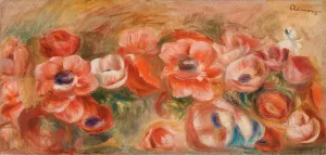 Anemones by Pierre-Auguste Renoir Oil Painting