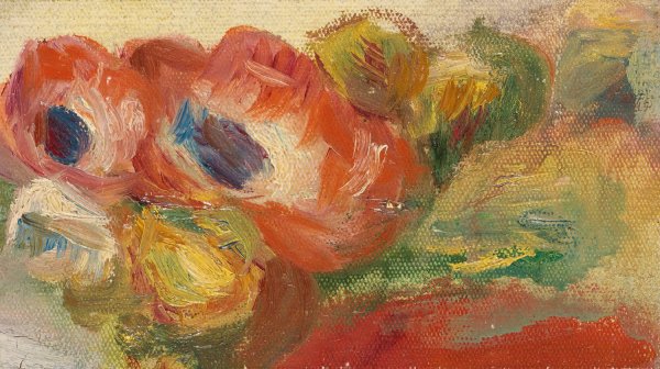 Anemones by Pierre-Auguste Renoir - Hand-Painted Oil Painting Reproduction