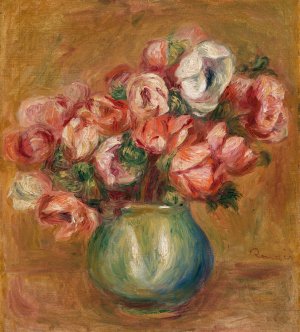 Anemones by Pierre-Auguste Renoir Oil Painting