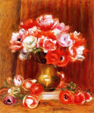 Anemones by Pierre-Auguste Renoir Oil Painting