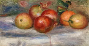 Apples, Orange, and Lemon by Pierre-Auguste Renoir Oil Painting