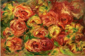 Armful of Roses by Pierre-Auguste Renoir - Oil Painting Reproduction