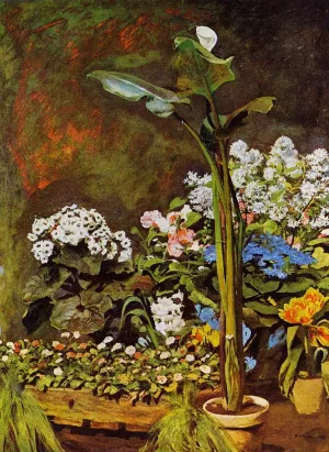 Arum and Conservatory Plants by Pierre-Auguste Renoir Oil Painting