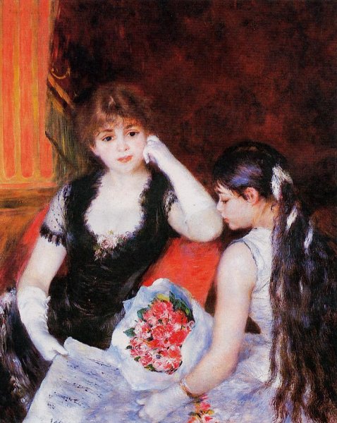 Main Product Photo of At the Concert also known as Box at the Opera Painting by Pierre-Auguste Renoir