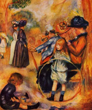 At the Luxembourg Gardens by Pierre-Auguste Renoir - Oil Painting Reproduction