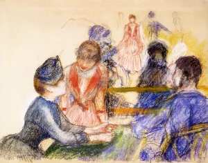 At the Moulin de la Galette by Pierre-Auguste Renoir - Oil Painting Reproduction