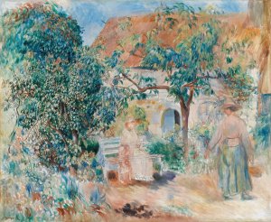 Au Jardin En Bretagne by Pierre-Auguste Renoir Oil Painting