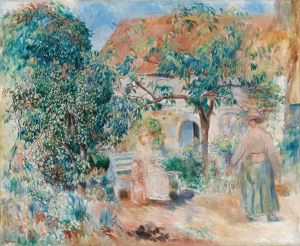 Au Jardin En Bretagne by Pierre-Auguste Renoir Oil Painting