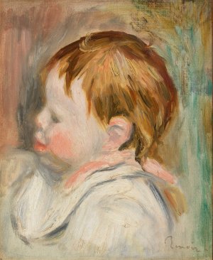 Baby's Head by Pierre-Auguste Renoir Oil Painting