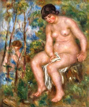 Bather 4 by Pierre-Auguste Renoir - Oil Painting Reproduction