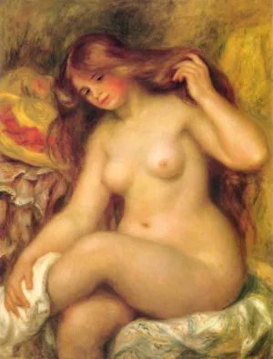 Bather with Blonde Hair by Pierre-Auguste Renoir Oil Painting