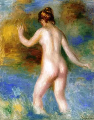 Bather painting by Pierre-Auguste Renoir