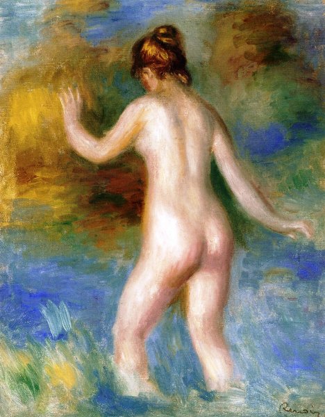 Main Product Photo of Bather    Painting by Pierre-Auguste Renoir