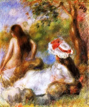 Bathers 4 by Pierre-Auguste Renoir Oil Painting
