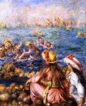 Bathers 5 by Pierre-Auguste Renoir - Oil Painting Reproduction