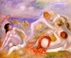Bathers 6 by Pierre-Auguste Renoir Oil Painting