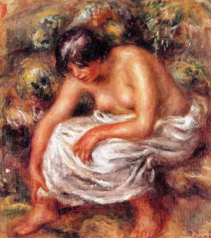 Bathing by Pierre-Auguste Renoir Oil Painting