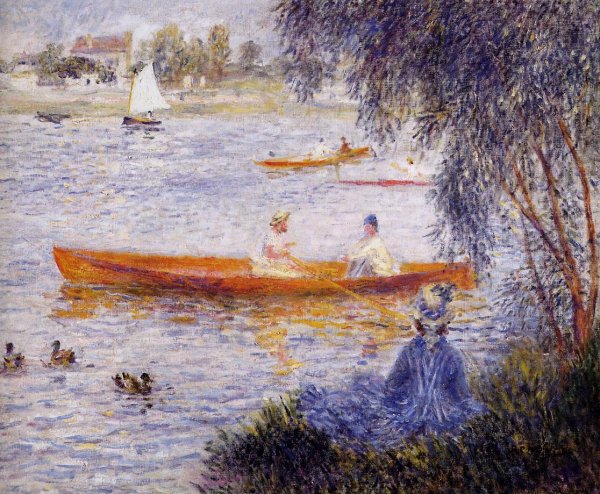 Main Product Photo of Boating at Argenteuil Painting by Pierre-Auguste Renoir