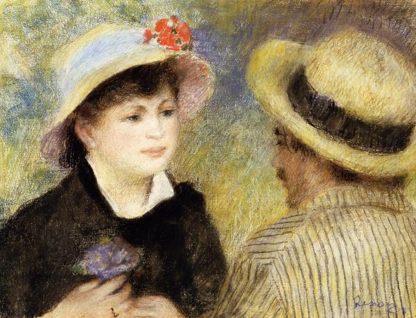 Main Product Photo of Boating Couple also known as Aline Charigot and Renoir Painting by Pierre-Auguste Renoir