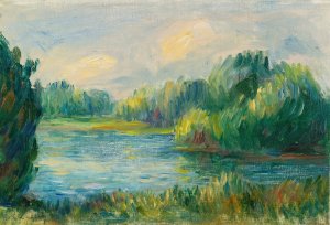 Bord De Riviere by Pierre-Auguste Renoir Oil Painting