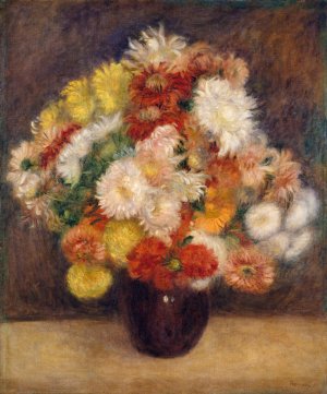 Bouquet of Chrysanthemums by Pierre-Auguste Renoir Oil Painting
