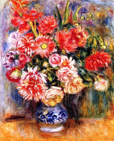 Main Product Photo of Bouquet Painting by Pierre-Auguste Renoir