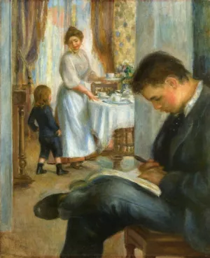 Breakfast at Berneval by Pierre-Auguste Renoir Oil Painting