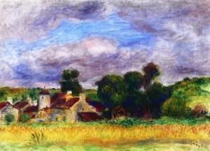 Breton Landscape painting by Pierre-Auguste Renoir