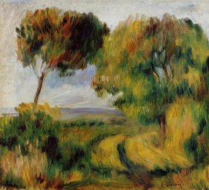 Breton Landscape - Trees and Moor by Pierre-Auguste Renoir Oil Painting