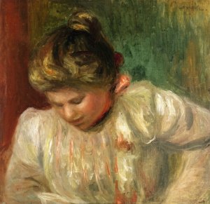 Bust of a Girl by Pierre-Auguste Renoir Oil Painting