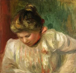 Bust of a Girl by Pierre-Auguste Renoir Oil Painting