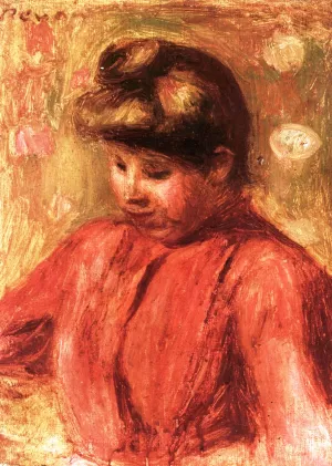 Bust of a Woman II painting by Pierre-Auguste Renoir