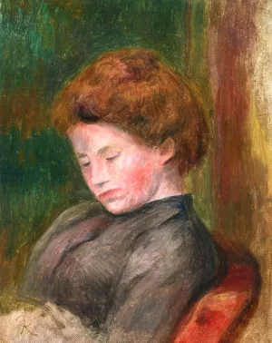 Bust of a Woman painting by Pierre-Auguste Renoir