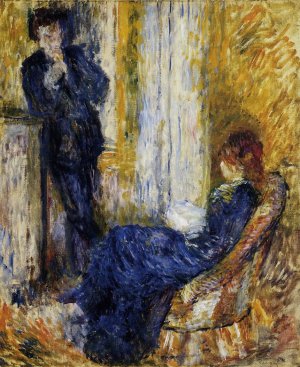 By the Fireside by Pierre-Auguste Renoir Oil Painting