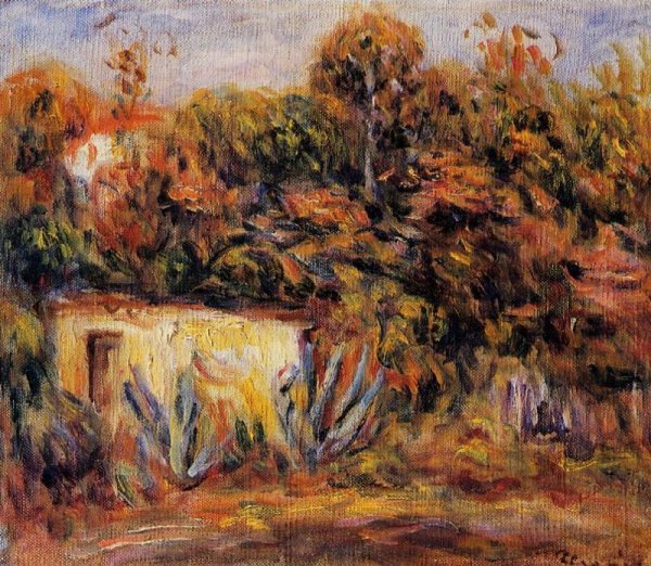 Main Product Photo of Cabin with Aloe Plants Painting by Pierre-Auguste Renoir