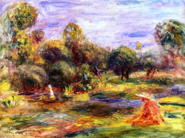 Cagnes Landscape 10 by Pierre-Auguste Renoir - Hand-Painted Oil Painting Reproduction