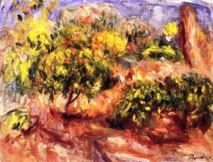 Cagnes Landscape 3 Oil painting by Pierre-Auguste Renoir