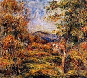 Cagnes Landscape 5 Oil painting by Pierre-Auguste Renoir