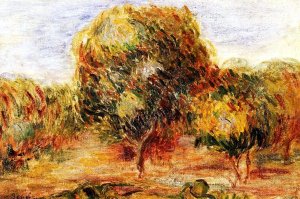 Cagnes Landscape 9 by Pierre-Auguste Renoir Oil Painting