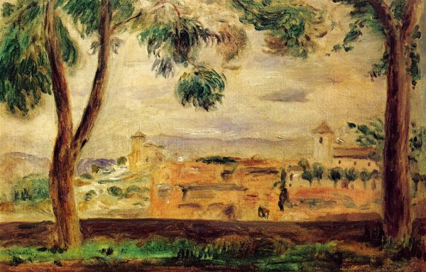 Main Product Photo of Cagnes Painting by Pierre-Auguste Renoir