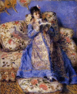 Camille Monet Reading by Pierre-Auguste Renoir Oil Painting