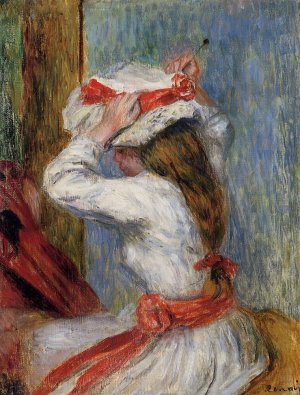 Child's Head by Pierre-Auguste Renoir Oil Painting