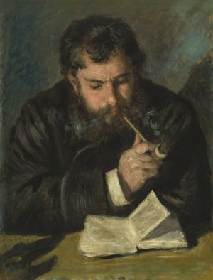 Claude Monet by Pierre-Auguste Renoir Oil Painting