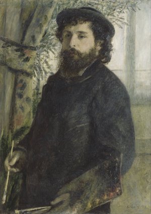 Claude Monet by Pierre-Auguste Renoir Oil Painting