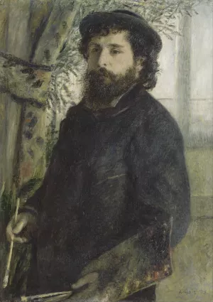 Claude Monet by Pierre-Auguste Renoir Oil Painting